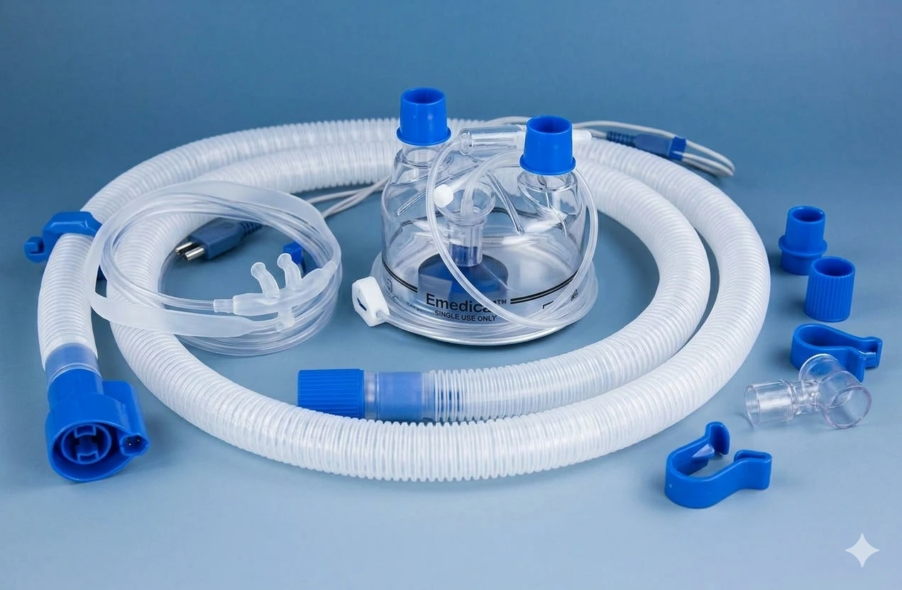 High Flow Breathing Circuit for F&P Airvo 2 / Comen / Lifemed